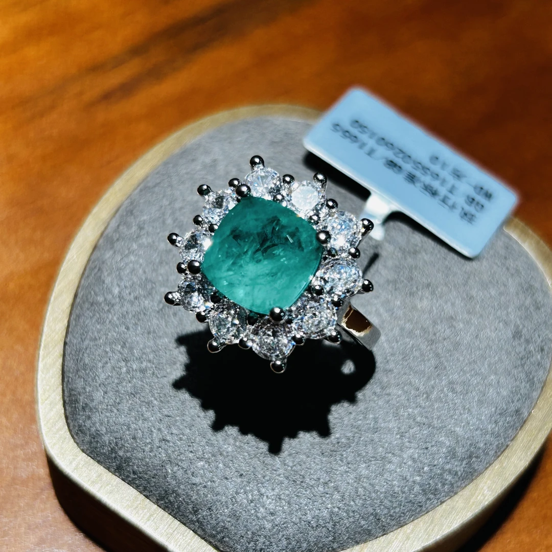 Q哥伦比亚矿区高定祖母绿-矿区高定祖母绿豪镶戒指时尚百搭07880