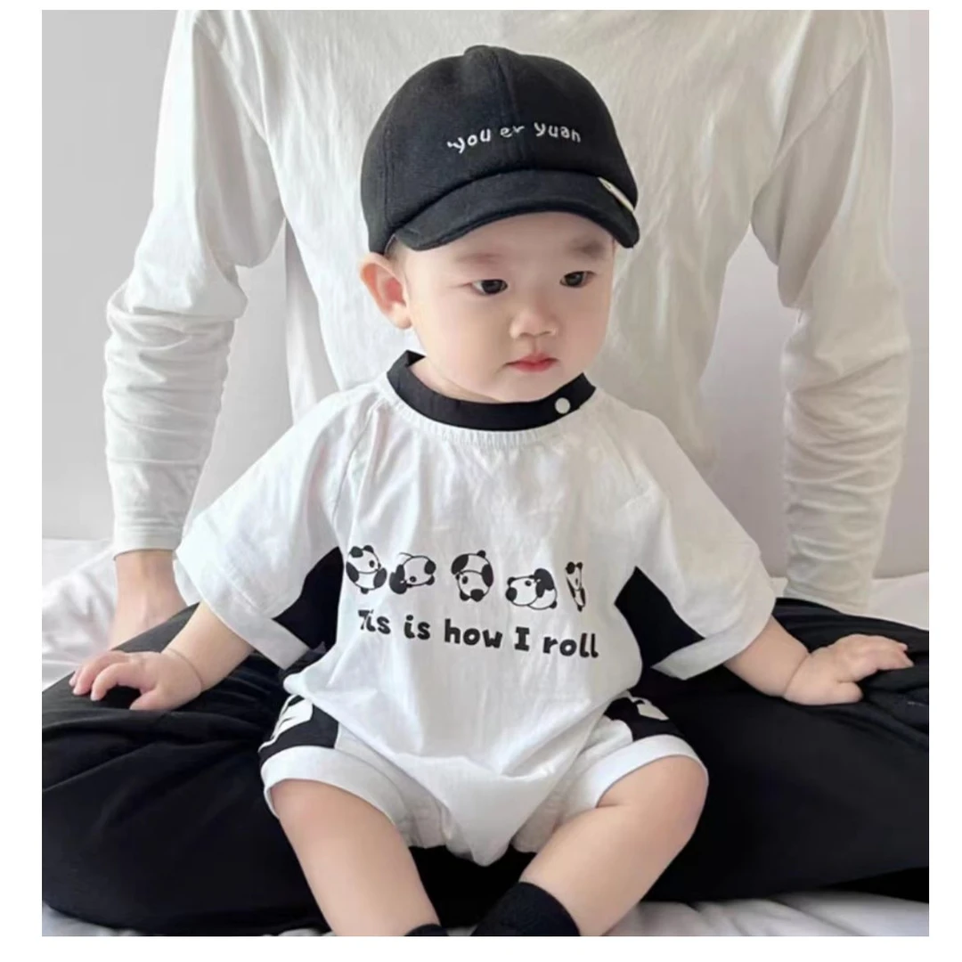 宝宝夏季衣服婴儿夏装可爱卡通爬服洋气婴幼儿包屁哈衣休闲印花