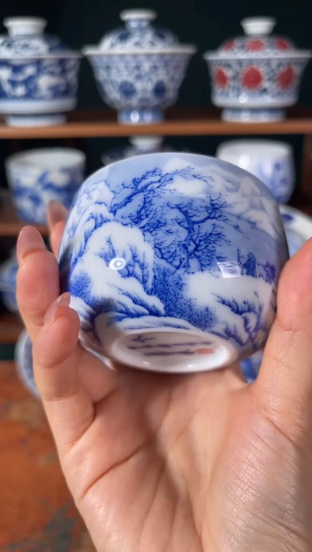 【闪购商品】杯画堂春四季杯雪景