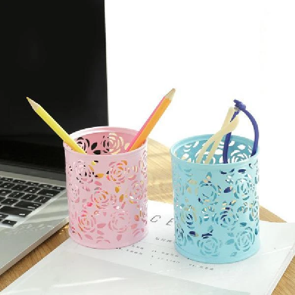 2个装笔筒创意时尚韩国小清新 可爱学生简约桌面摆件办公1097