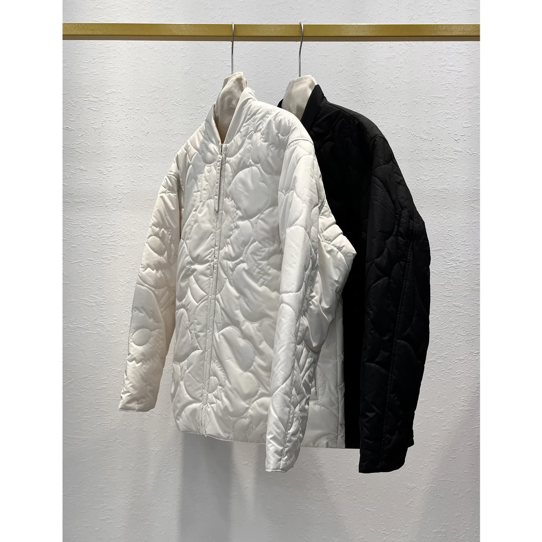 江南家太阳花立领双面穿保暖棉服外套女 GM2474