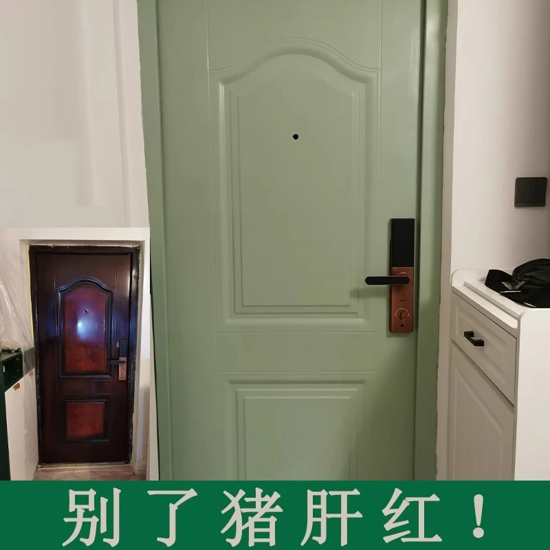 防盗门油漆翻新入户门改色漆家用自刷铁门大门专用改造哑光金属漆