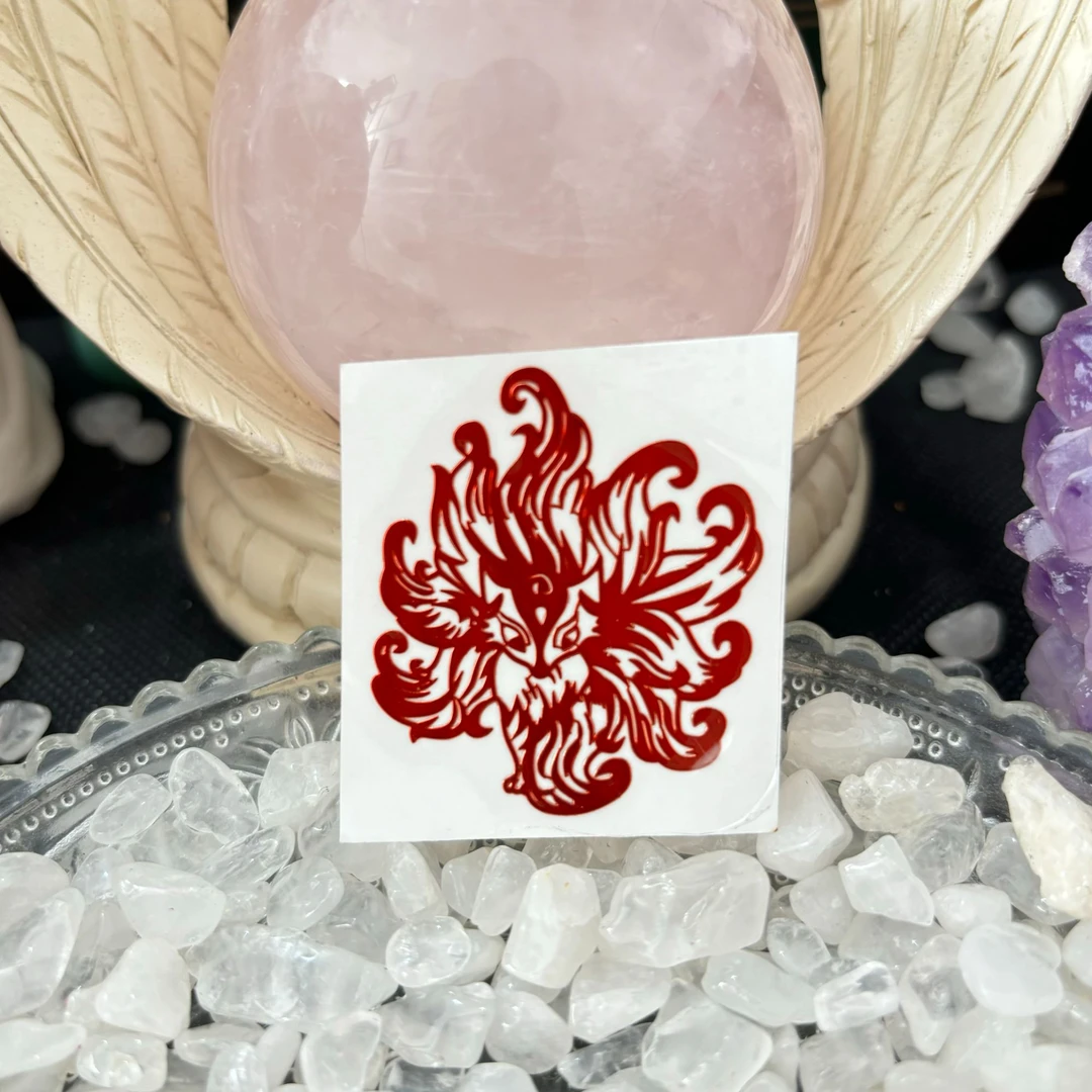 九尾仙美狐智慧魅力love文创贴画(拍2发3)