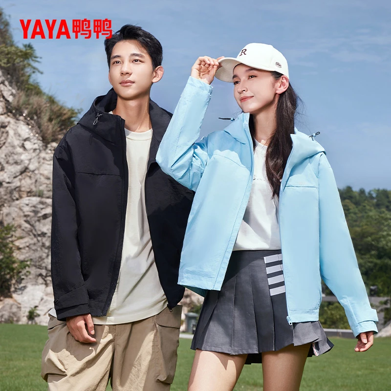 YAYA/鸭鸭2025年上衣薄款春秋运动户外休闲男女同款YF4P003657P