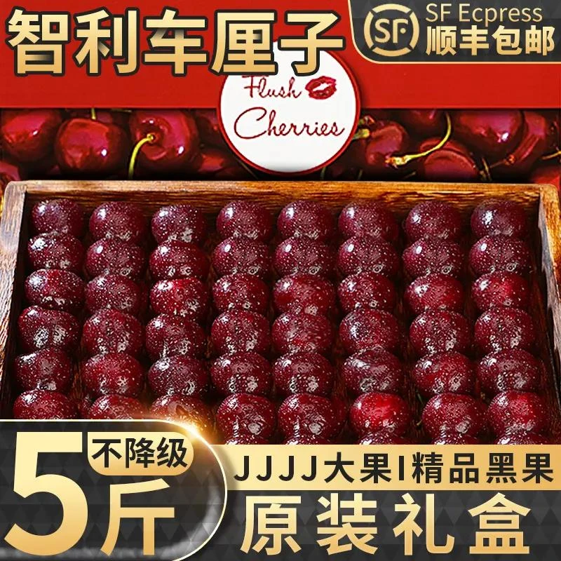 【小扬甄选】现货智利车厘子进口桑提娜新鲜黑珍珠JJ大果原箱礼盒