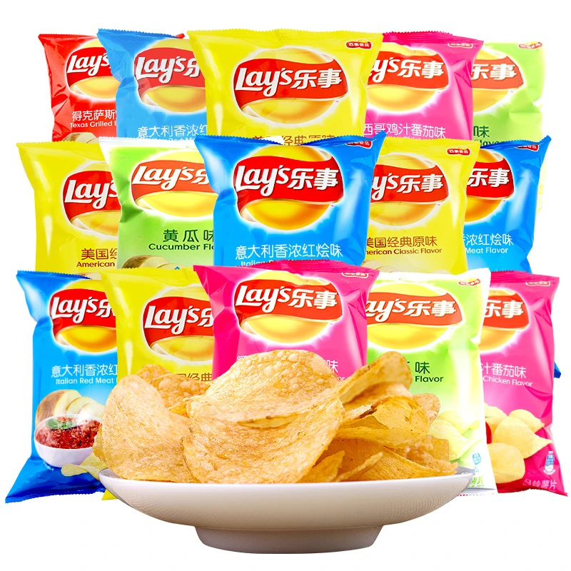 乐事薯片23g袋装原味黄瓜香浓红烩口味膨化食品解馋追剧休闲零食