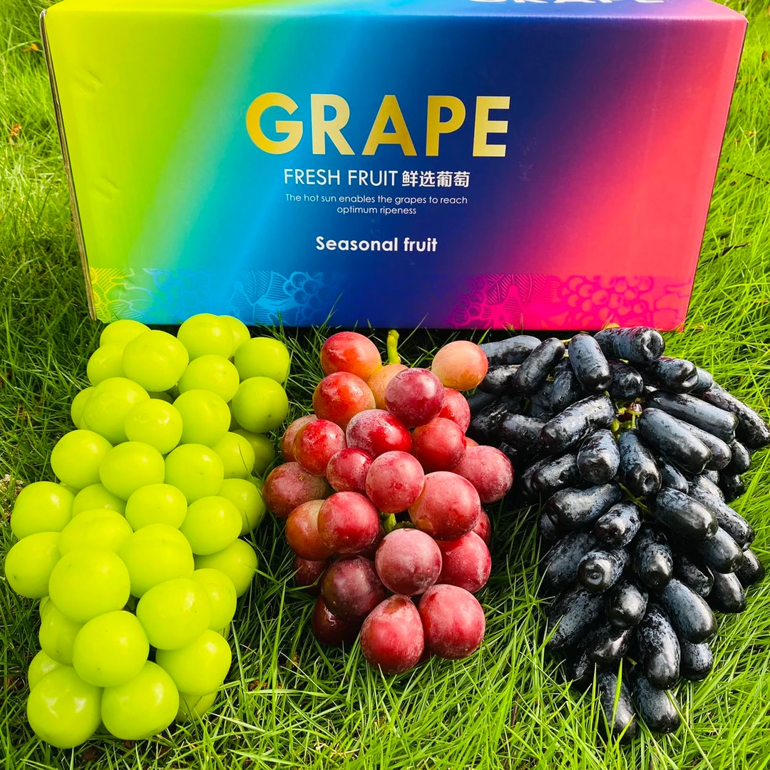 【顺丰/EMS】大理宾川炫彩三拼葡萄妮娜皇后+阳光玫瑰+蓝宝石包邮