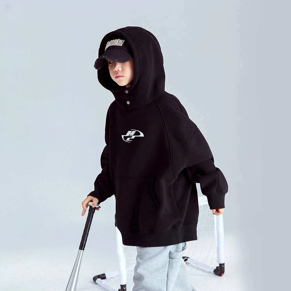 吉米妈【】冬季新品 亲子童装连帽加绒加厚春秋2405330WY