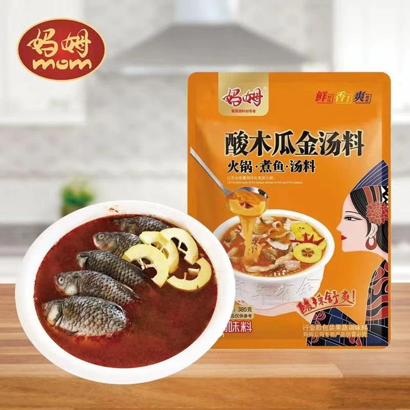 云南妈姆酸木瓜金汤料袋装385g调料包火锅煮鱼炖鸡炖肉水煮鱼佐料