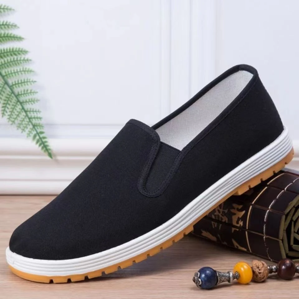 3520高档老北京布鞋男款耐磨透气舒适防滑鞋薄款夏季防臭养生男鞋