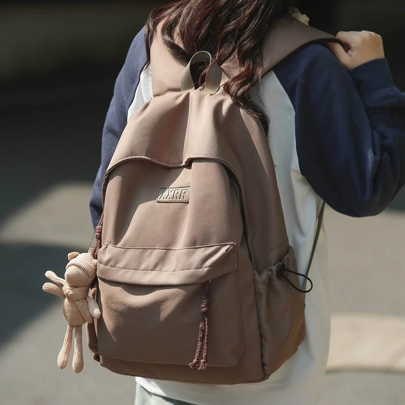 书包初高中学生轻便大容量双肩包简约百搭大学生背包休闲包旅行包