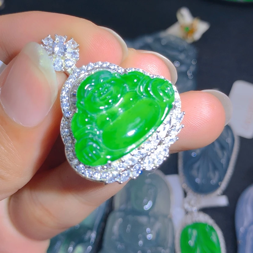 【闪购商品】翡翠颈饰银S925镶嵌