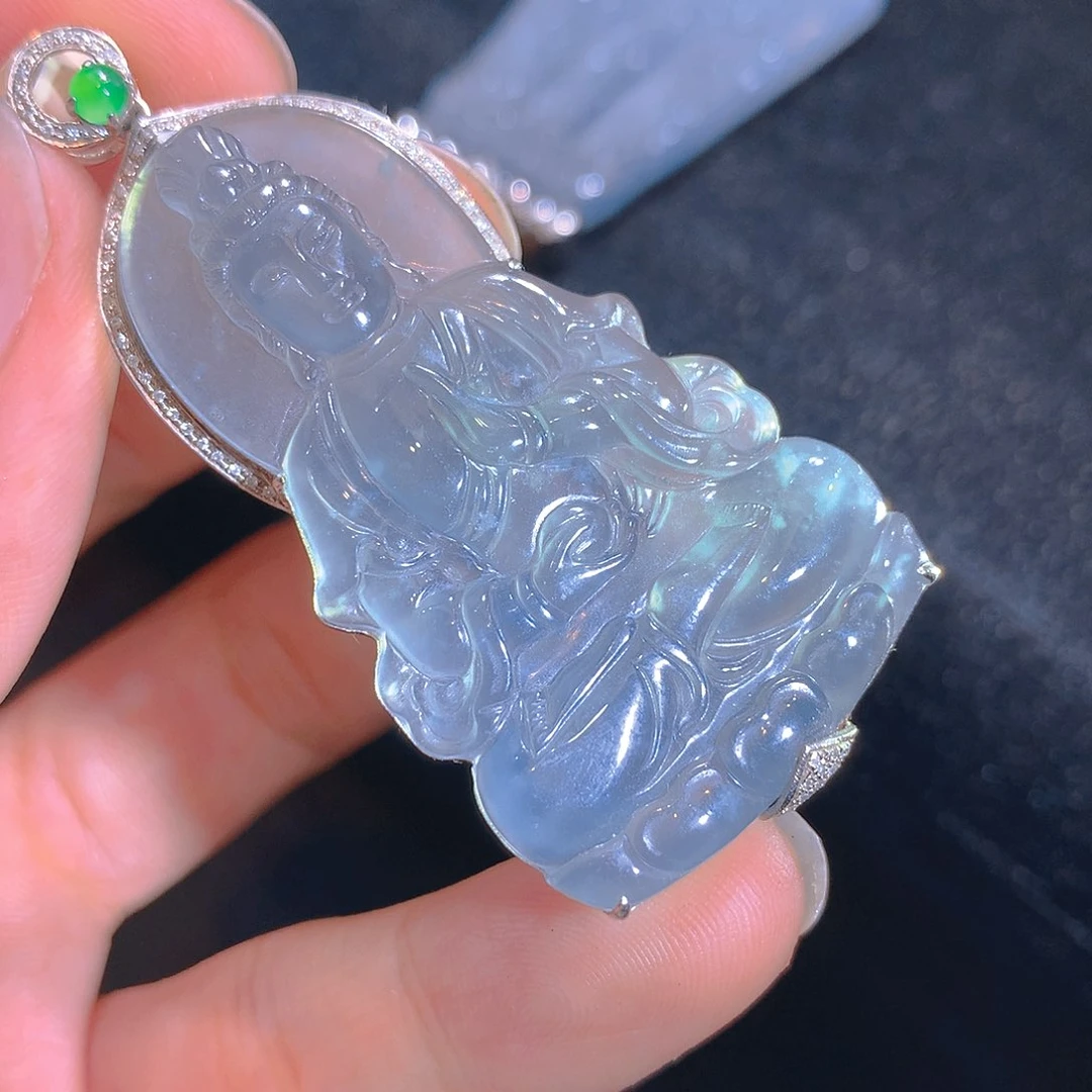【闪购商品】翡翠颈饰18K金镶嵌翡翠