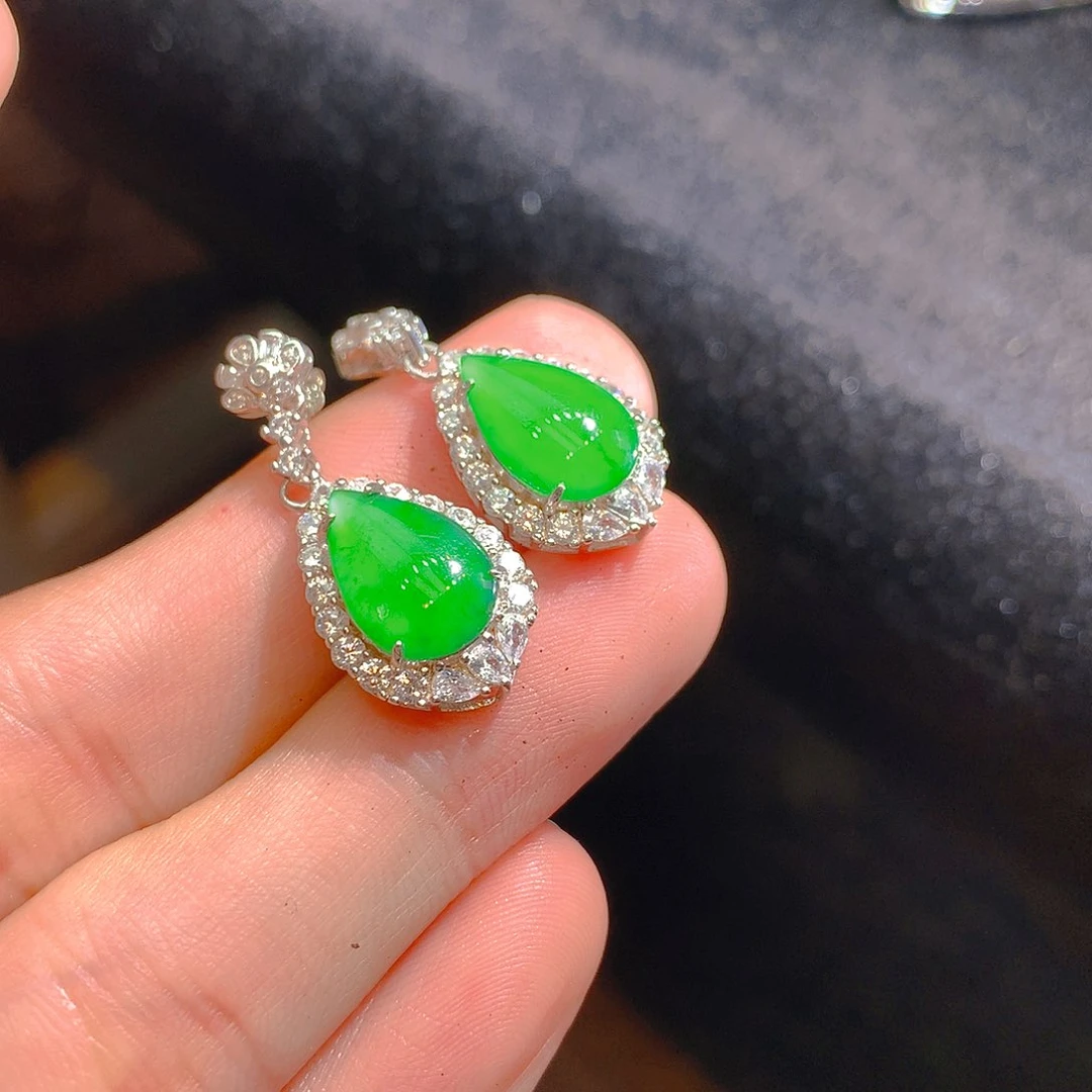 【闪购商品】翡翠颈饰银S925镶嵌翡翠