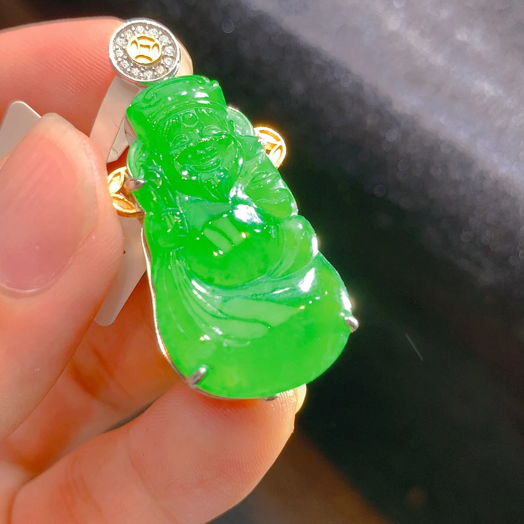 【闪购商品】翡翠颈饰银S925镶嵌翡翠