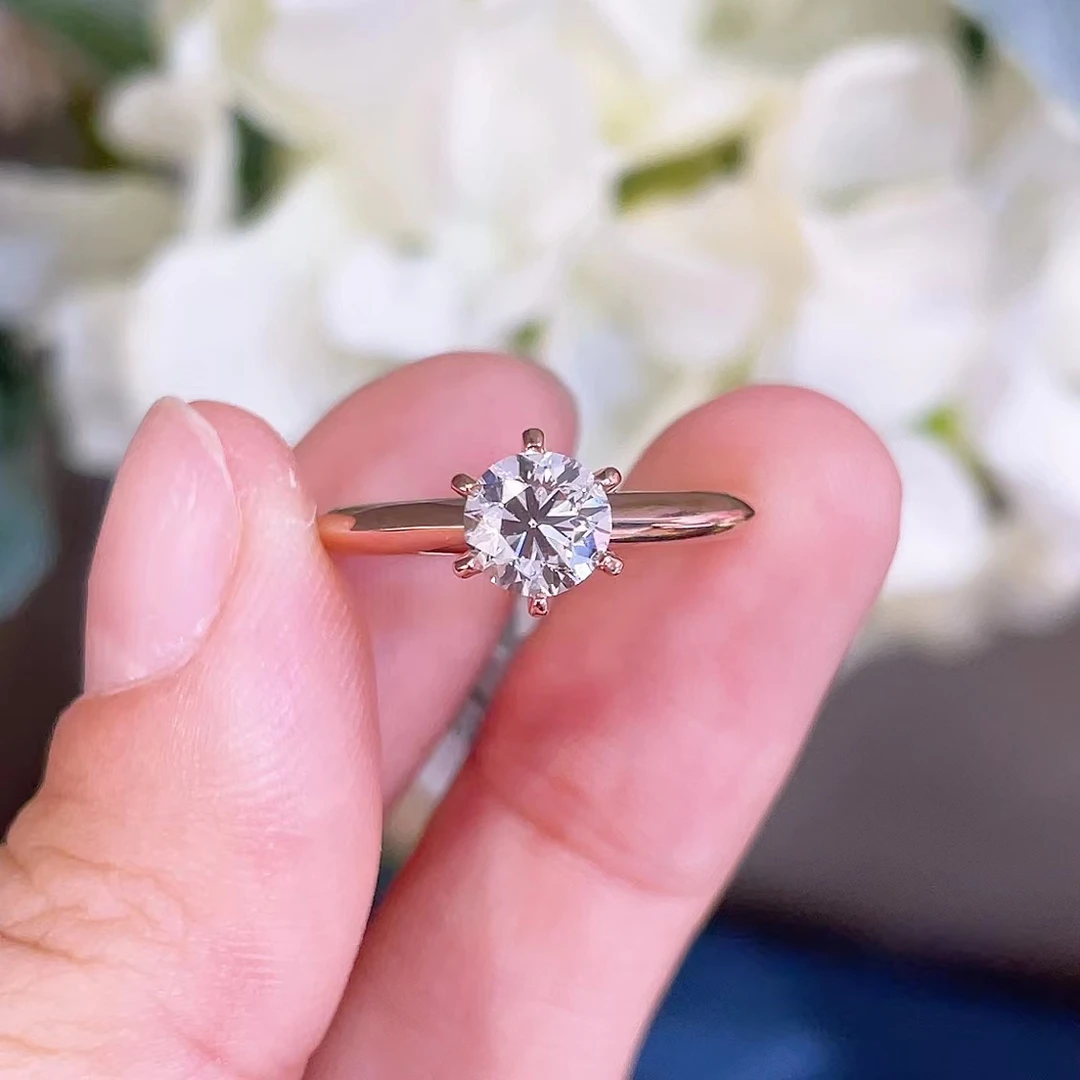 70分钻石戒指 H色SI