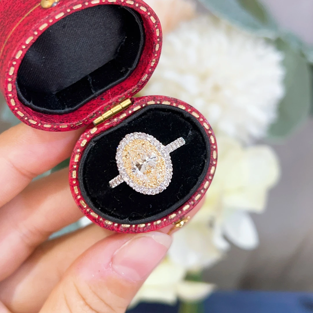 特价！一克拉黄钻戒指 浓彩色SI