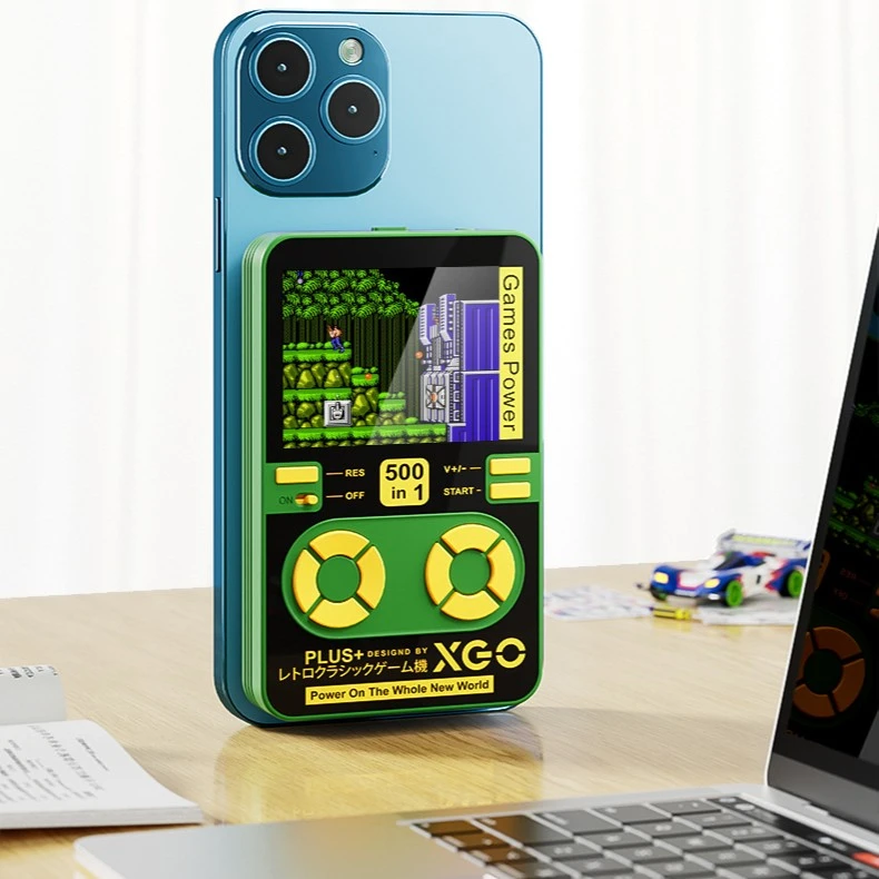 复古游戏机磁吸无线移动电源