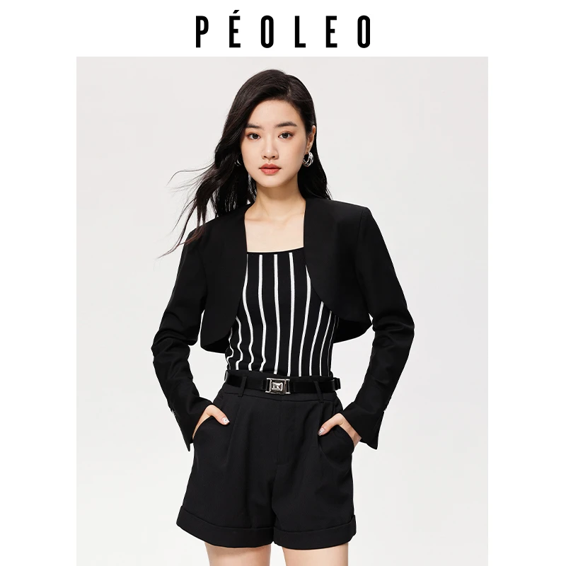 飘蕾2025春季新款简约休闲时尚上衣两件套女PM8109074