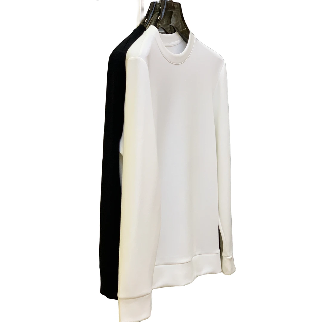 纳呐 3009 欧货男装秋季新款 高品质打底空气层 纯色百搭套头卫衣