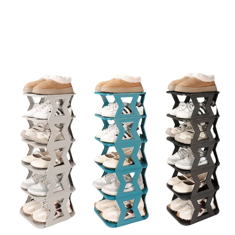 出租房鞋架门口家用夹缝小型办公室宿舍鞋柜结实耐用多层组装鞋架