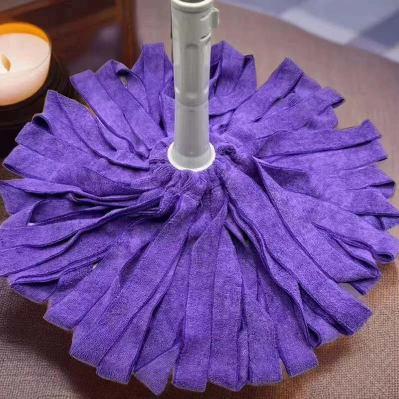 免洗新款旋转拖把家用毛巾条自动拧水拖把懒人吸水墩布干湿两用