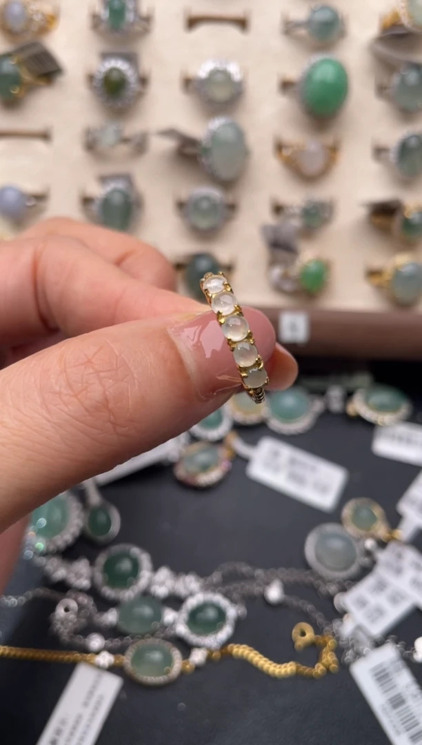 【闪购商品】翡翠戒指银S925镶嵌111111