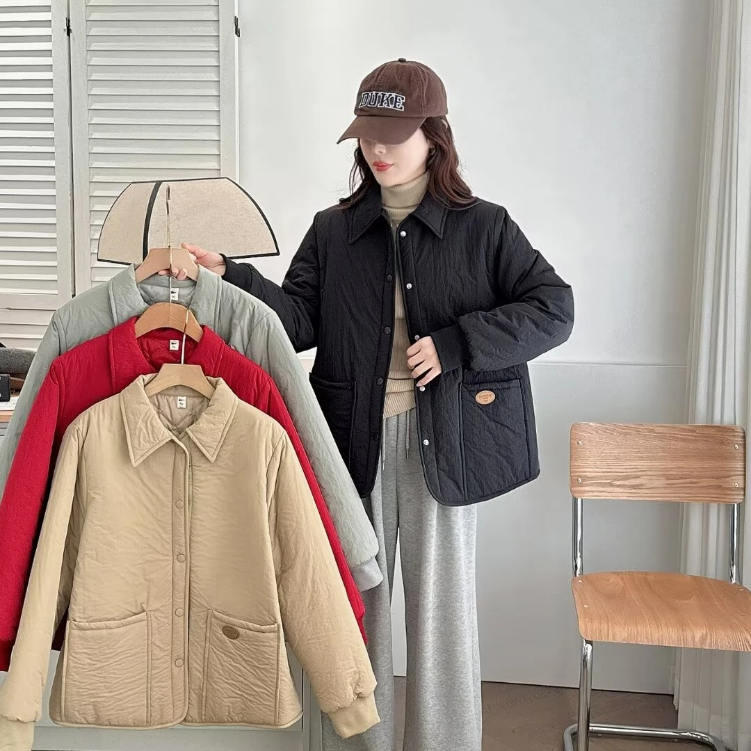 大码女装 胸114-137 冬季加厚保暖棉衣6098#