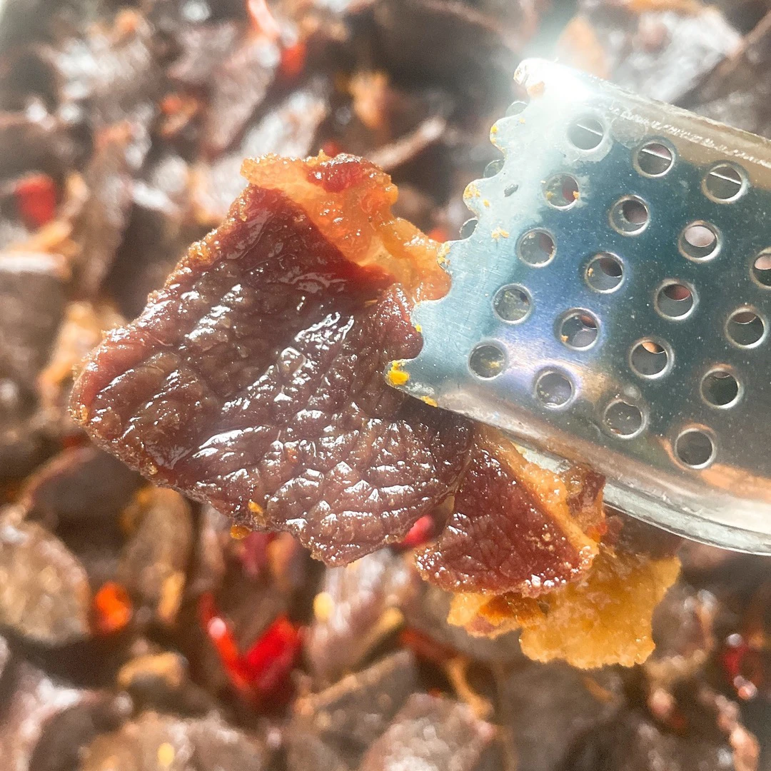 06号云南个旧沙甸清真穆雪真味黄牛干巴现场称重默认