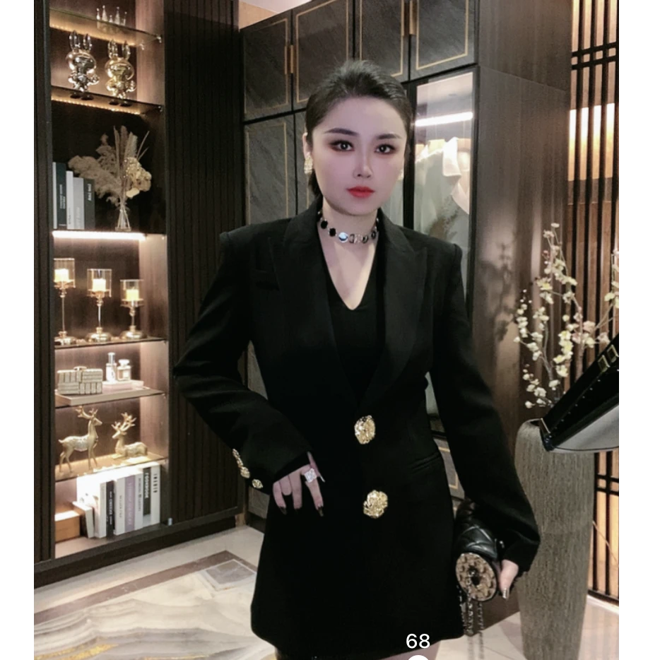 重工轻奢气质外套重工炸街小众设计师显瘦时尚西装外套