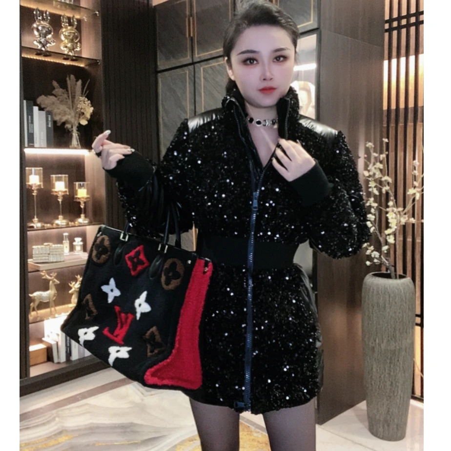 羽绒中长款冬季新款高端女装轻奢气质设计感时尚显瘦重工洋气外套