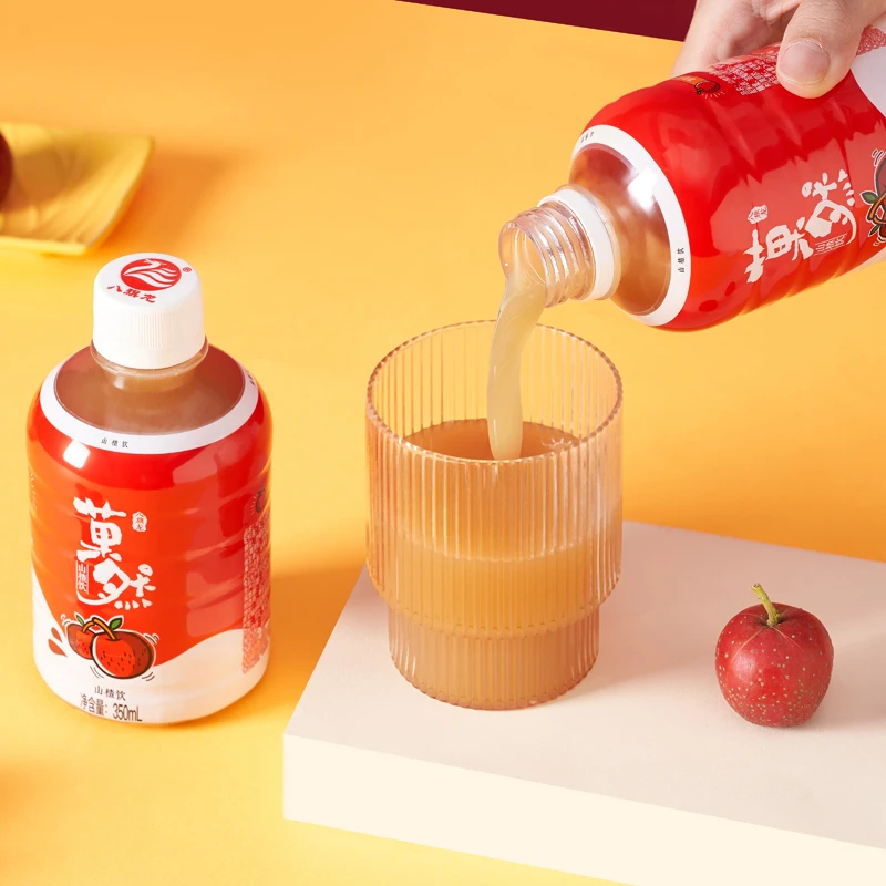 山楂果汁饮料古法熬制果汁350ml*6瓶优选酸甜果味冷藏能量营养