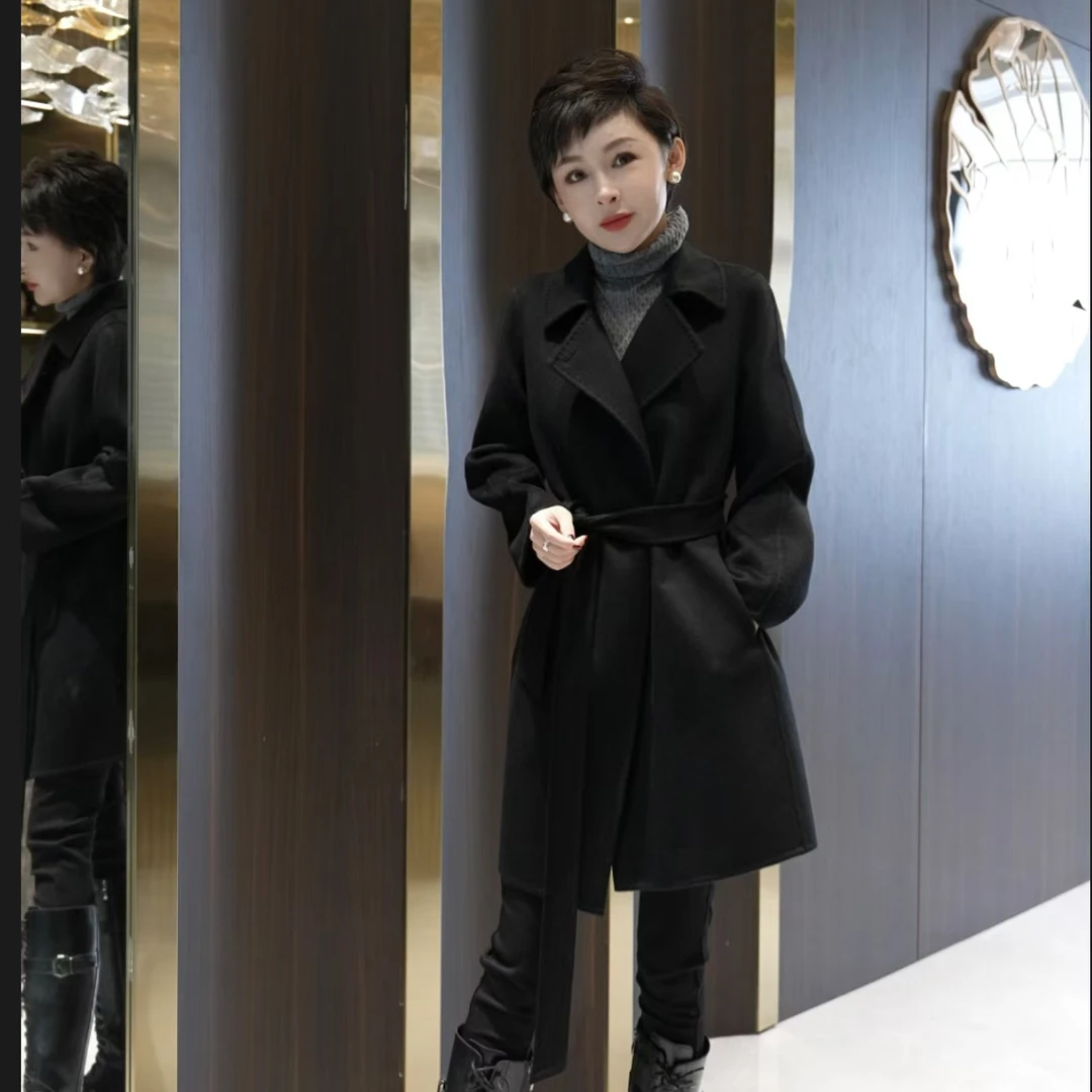 名港--100纯山羊绒【过年战袍】上档次保暖慵懒风休闲大衣CR3019-D