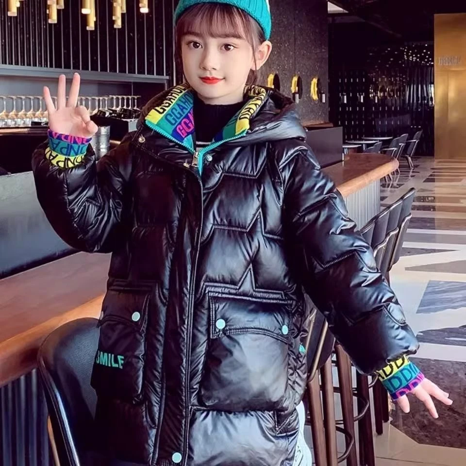 【小扬哥推荐】女童棉服儿童亮面免洗外套羽绒服冬装洋气大童冬款