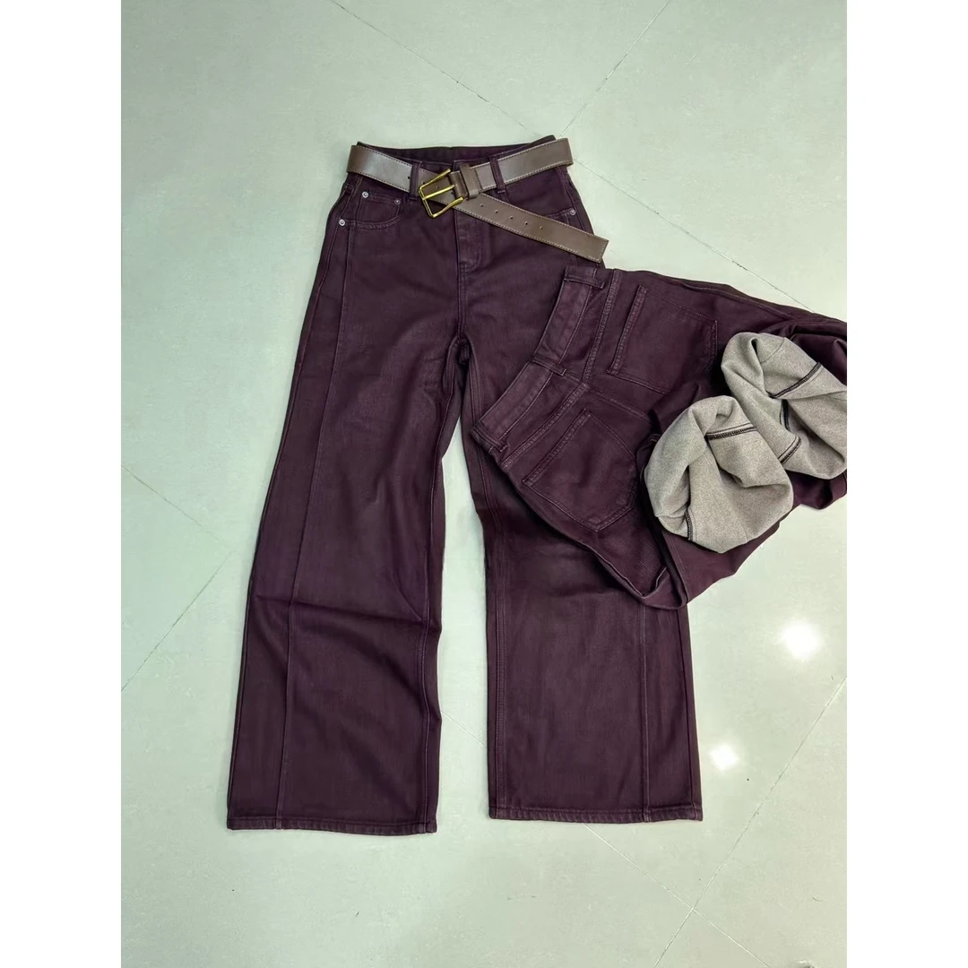 晶姐-6055欧货女装秋季简约韩版网红春秋洋气时尚百搭牛仔裤