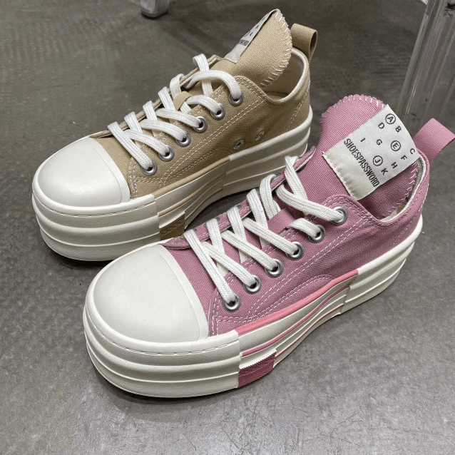 晶姐-51-6736         春夏季时尚潮流休闲百搭厚底松糕底休闲鞋