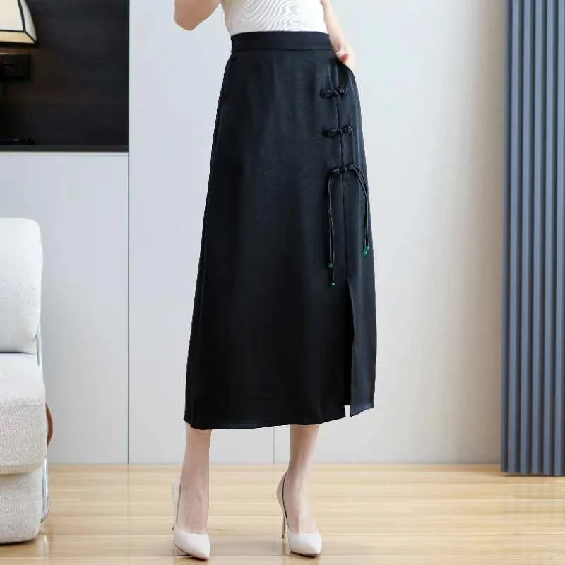 【小妹轻奢原创】中式新款民族风中国风精致半身裙2438