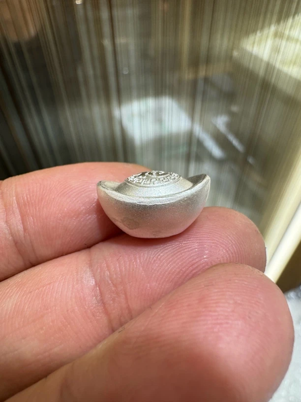 足银银制品 足银小元宝10克实心