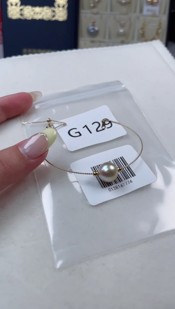 【闪购商品】海水珍珠手链18K金镶嵌G129