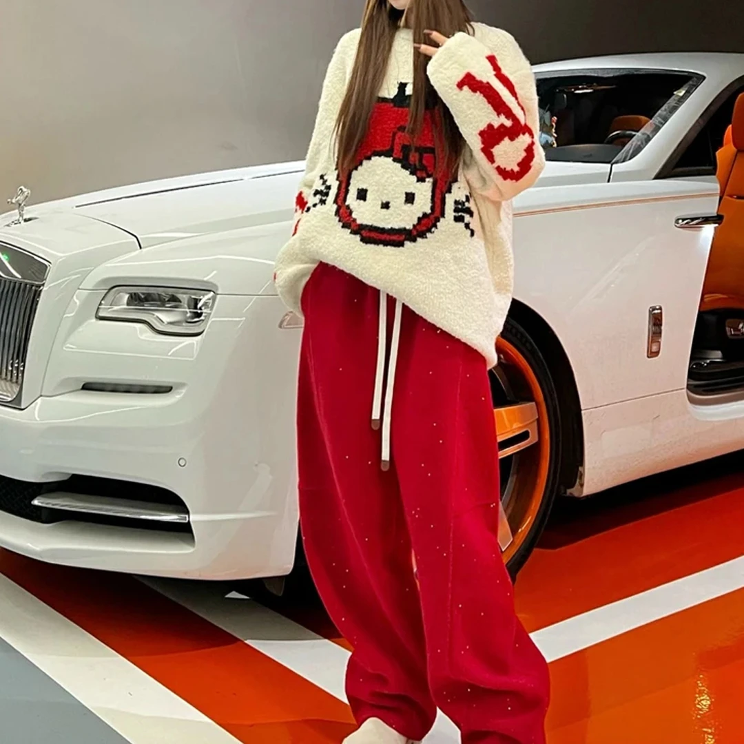 【陶陶推荐】2024年冬季新款气质显瘦设计款可爱图案舒适保暖毛衣