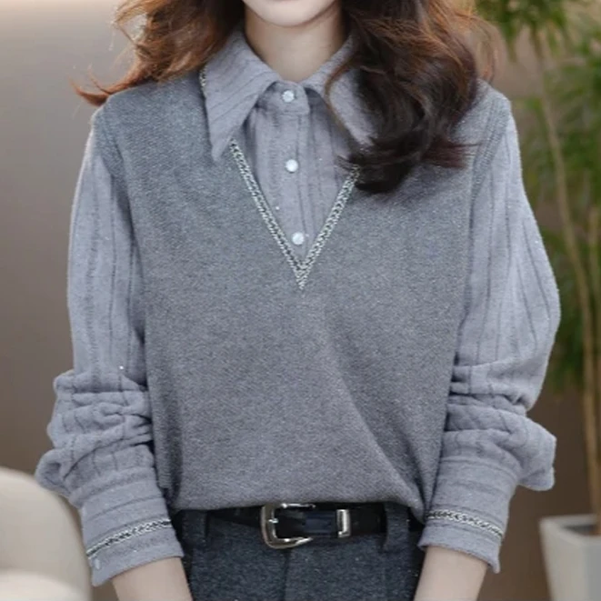 2024年新款高级感小香风针织马甲气质显瘦毛衣百搭叠穿背心马夹