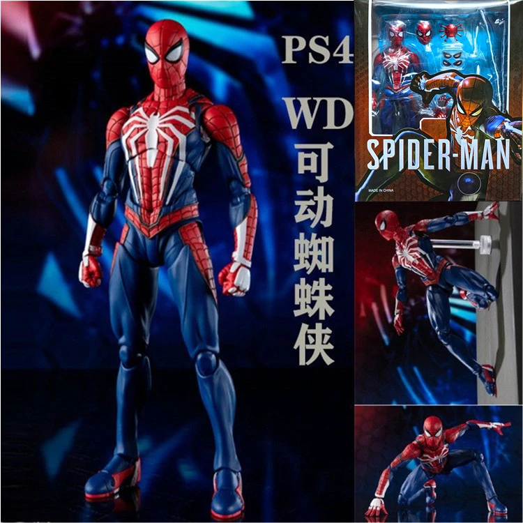WD蜘蛛侠 升级战衣索尼PS4游戏版关节可动小蜘蛛手办玩具摆件模型