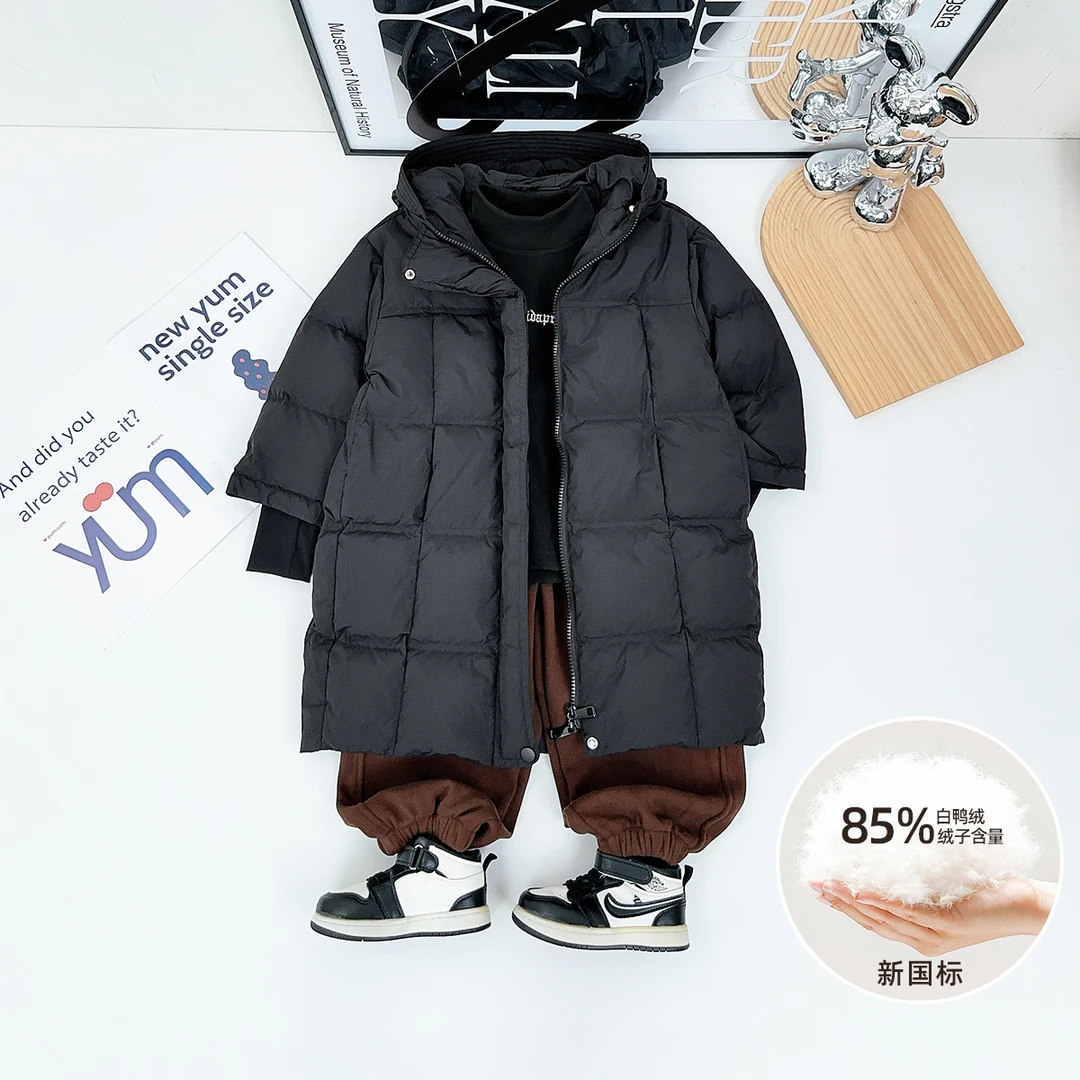 儿童冬季羽绒服男童新白鸭绒2024新款秋冬装 D-Y026 悠悠童话童装