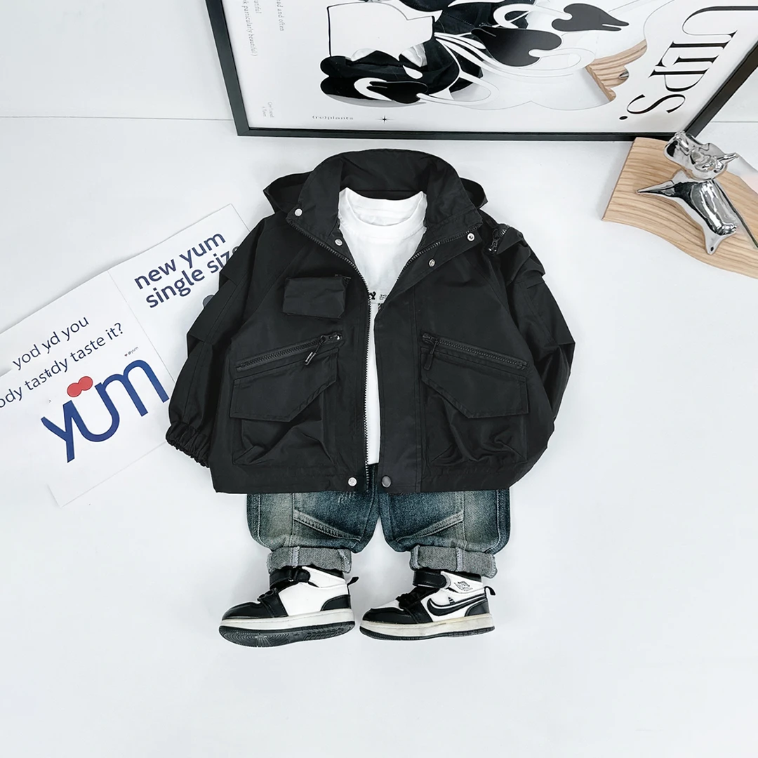 男童外套春秋款2024新款秋装儿童夹克潮 D-AC24173 悠悠童话童装