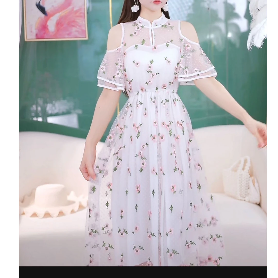 霞霞60155新款修秋季时尚百搭修身收腰气质长袖女装连衣裙长裙