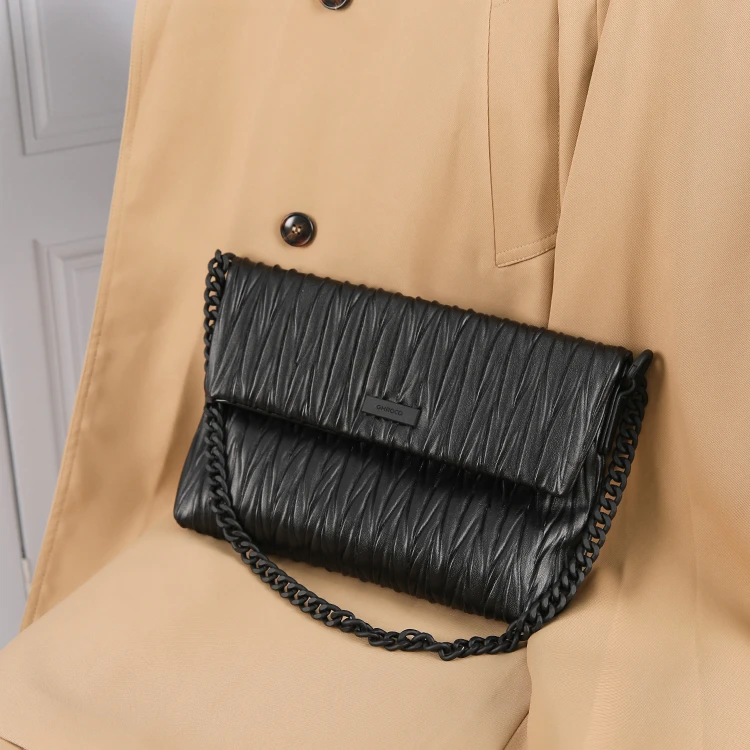 YG-7086-黑色24款高端时尚轻奢女士百搭简约休闲潮流通勤包