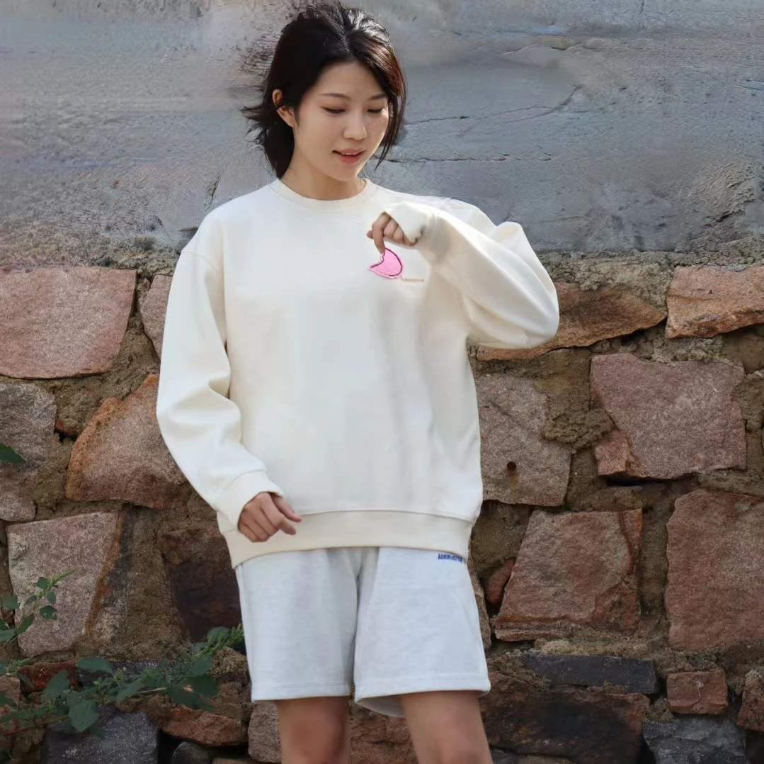 2311-ADER AJAR 秋季新款月亮百搭休闲卫衣男女长袖时尚情侣宽松