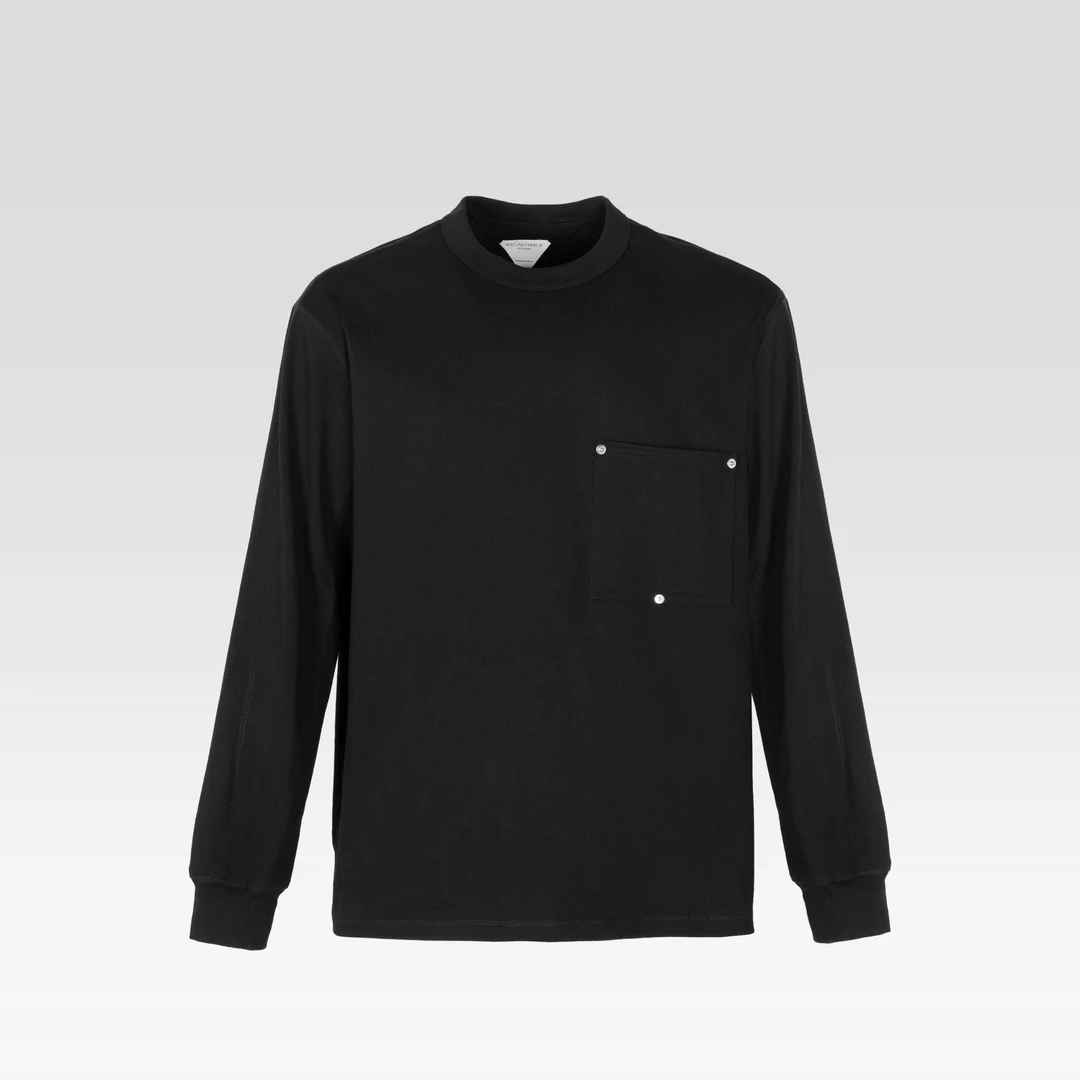 意卡伦萨三角铆钉纯色打底卫衣男士时尚休闲百搭简约长袖SM11377