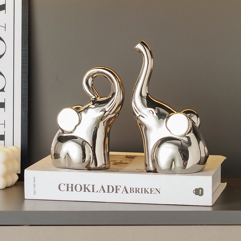 现代简约大象工艺摆件对象创意装饰摆件客厅玄关酒柜电视柜