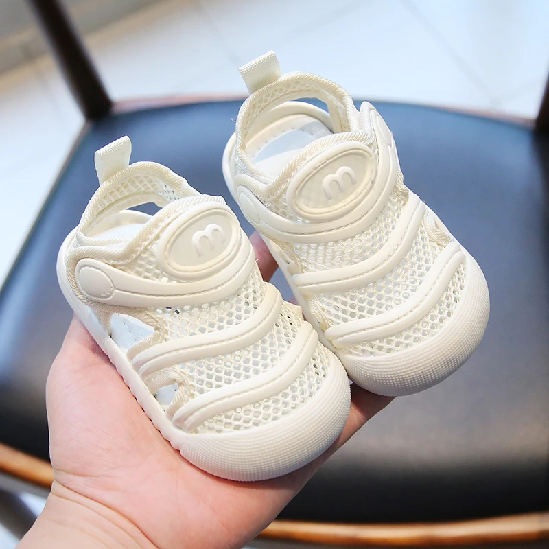 琪琪爸夏季宝宝凉鞋男女小童学步鞋网面毛毛虫运动鞋软底婴幼儿鞋